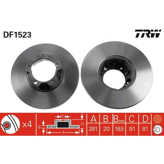 DF1523 - Brake Disc 