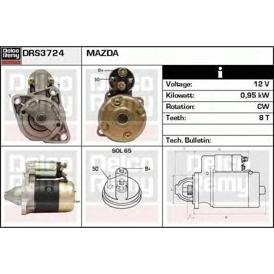 DRS3724 - Startmotor 