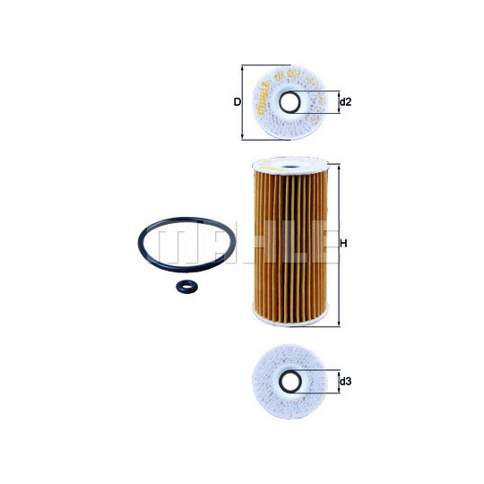 OX 201D - Oil filter 
