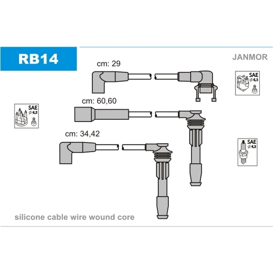 RB14 - Ignition Cable Kit 