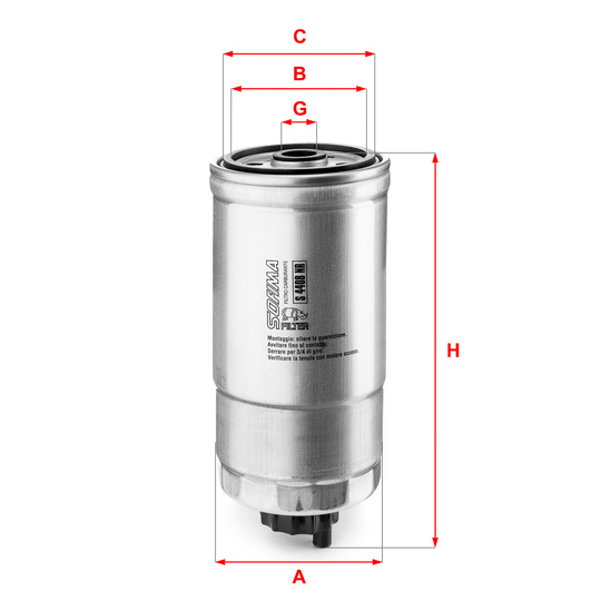 S 4408 NR - Fuel filter 