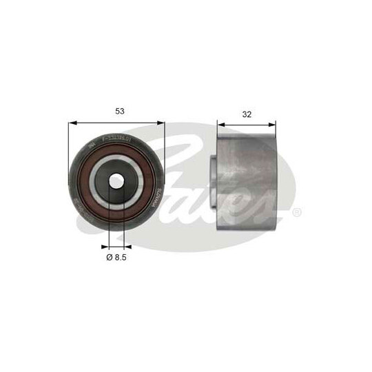 T42179 - Deflection/Guide Pulley, timing belt 