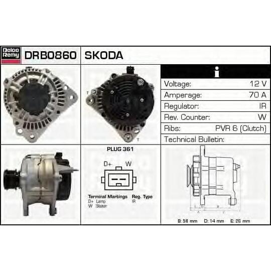 DRB0860 - Alternator 