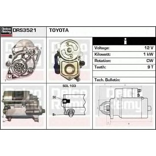 DRS3521 - Käynnistinmoottori 