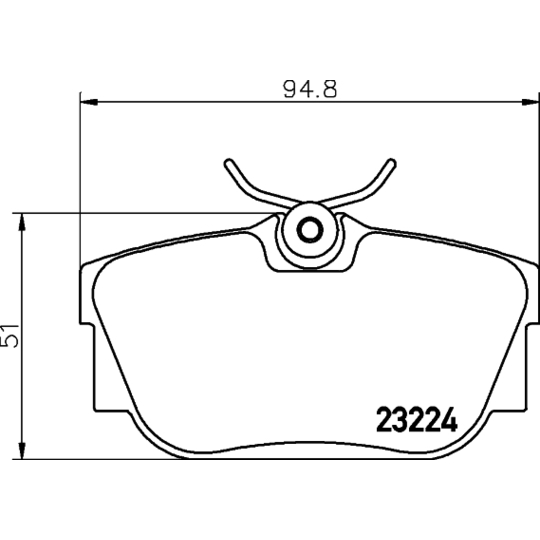 2322411 - Brake Pad Set, disc brake 