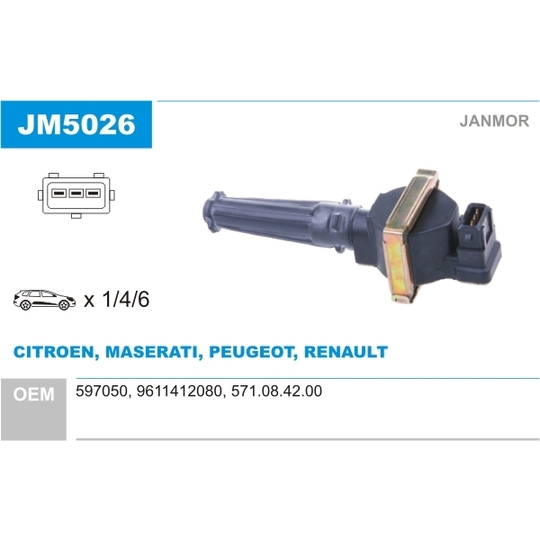 JM5026 - Ignition coil 