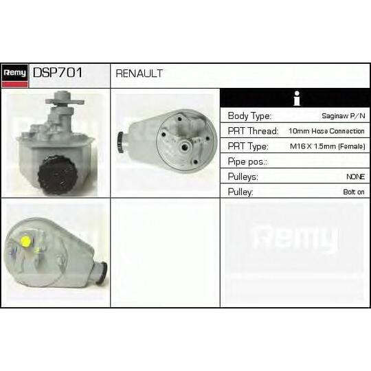 DSP701 - Hydraulic Pump, steering system 