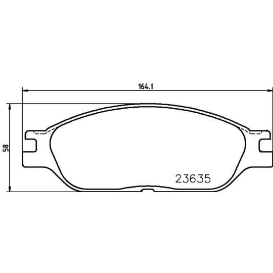 MDB2303 - Brake Pad Set, disc brake 