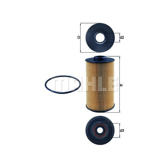 OX 152/1D - Oil filter 