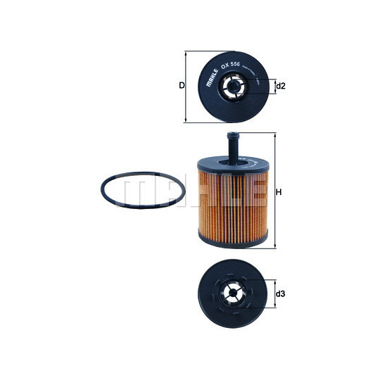 OX 556D - Oil filter 