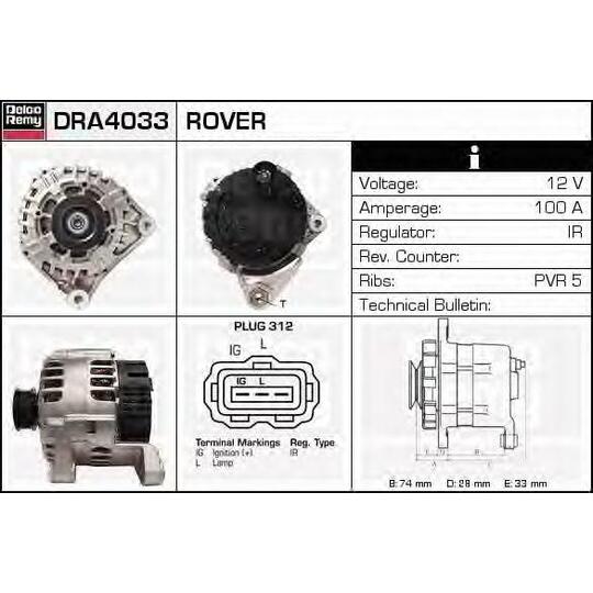 DRA4033 - Alternator 