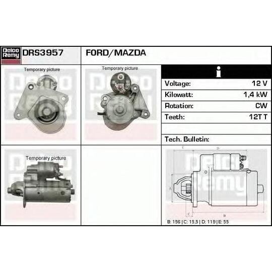 DRS3957 - Startmotor 