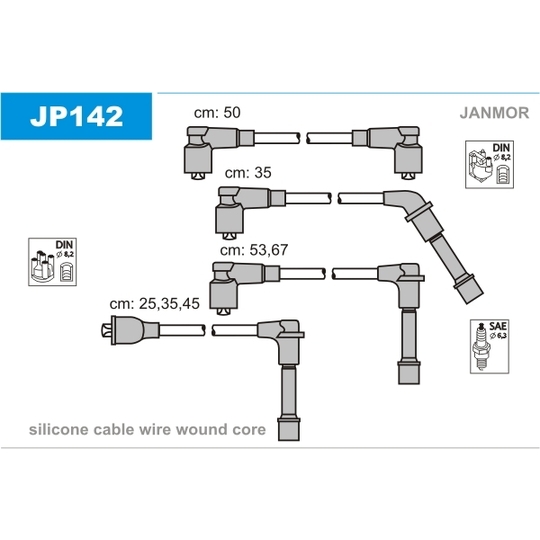 JP142 - Ignition Cable Kit 