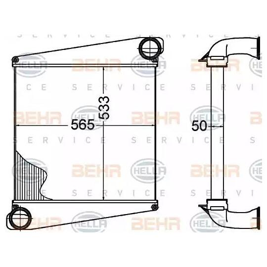 8ML 376 758-181 - Kompressoriõhu radiaator 