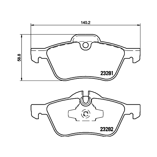 MDB2162 - Brake Pad Set, disc brake 