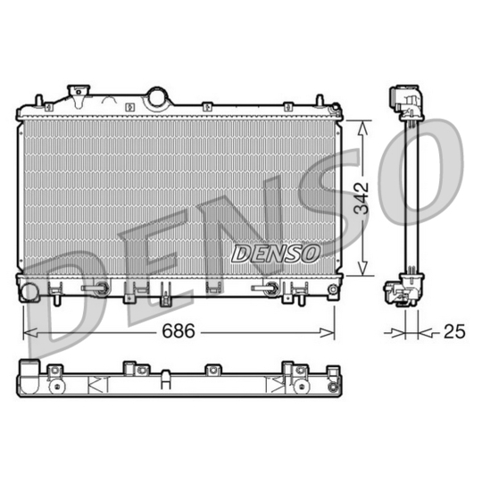 DRM36005 - Radiator, engine cooling 