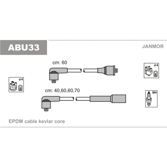 ABU33 - Ignition Cable Kit 