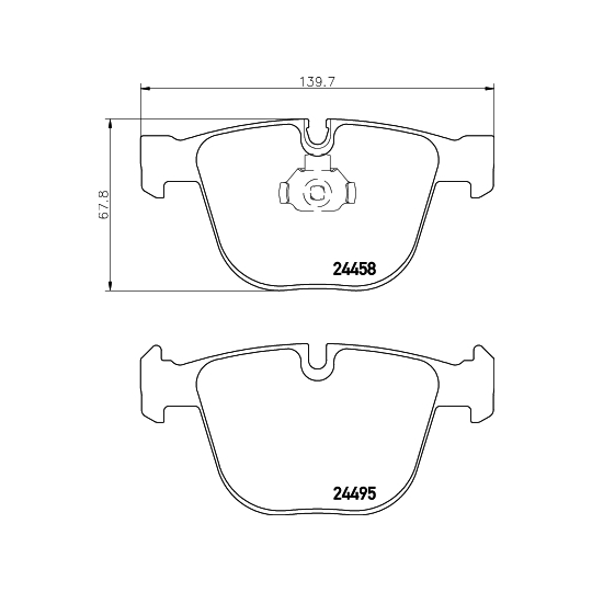 MDB2879 - Brake Pad Set, disc brake 