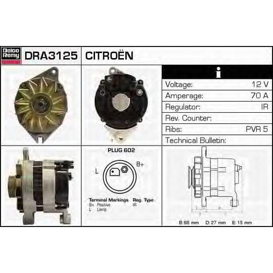 DRA3125 - Generaator 