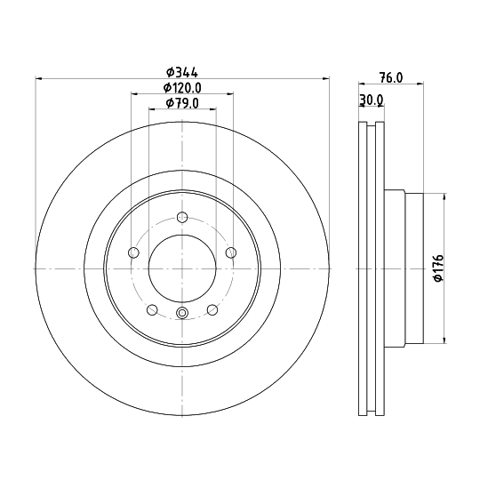 MDC2106 - Brake Disc 