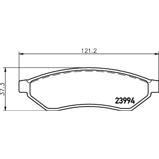 MDB2647 - Piduriklotsi komplekt, ketaspidur 