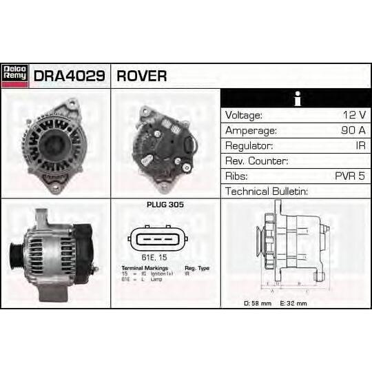 DRA4029 - Alternator 