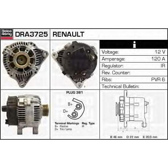 DRA3725 - Laturi 