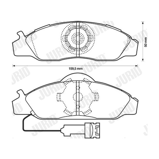 572416J - Brake Pad Set, disc brake 