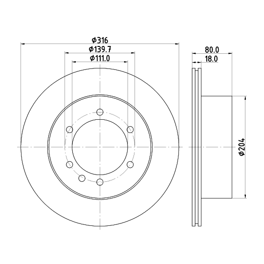 MDC1298 - Brake Disc 