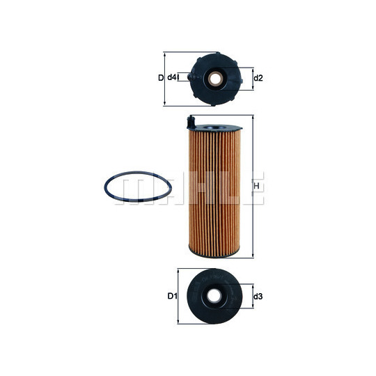 OX 196/1D1 - Oil filter 