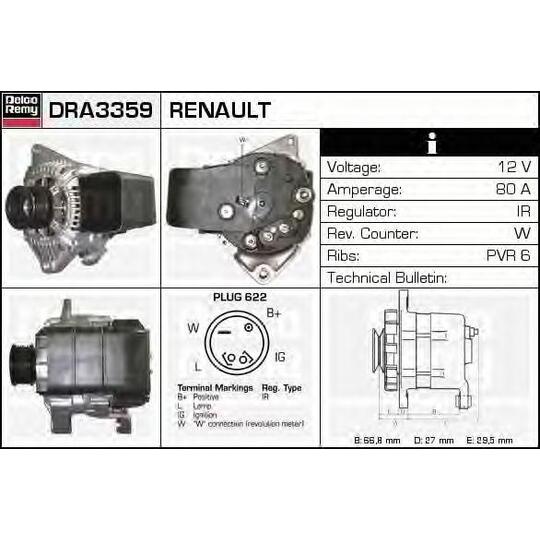 DRA3359 - Alternator 