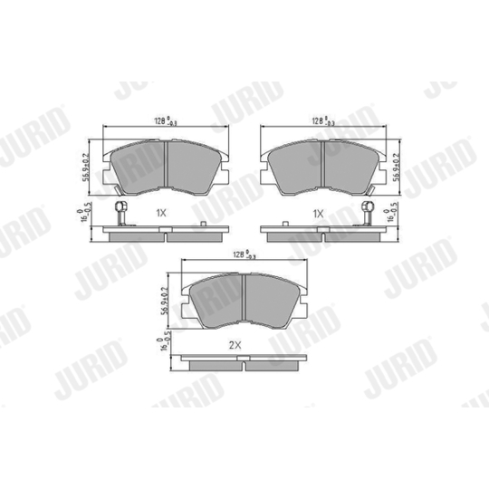 572281J - Brake Pad Set, disc brake 