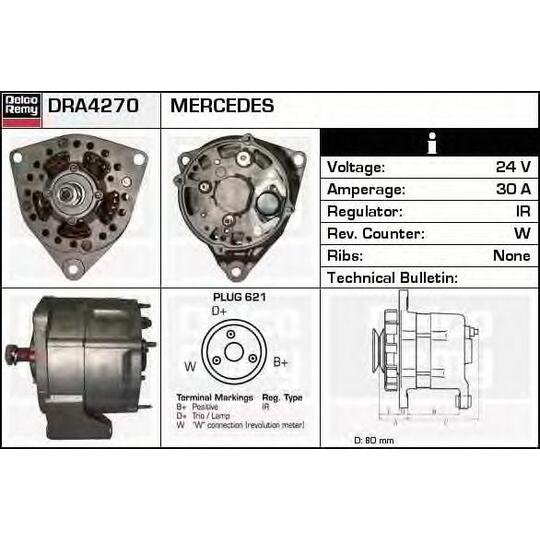 DRA4270 - Alternator 