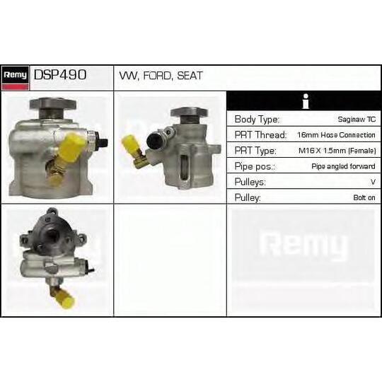 DSP490 - Hydraulic Pump, steering system 