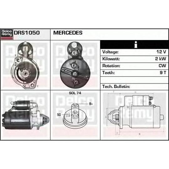 DRS1050 - Startmotor 