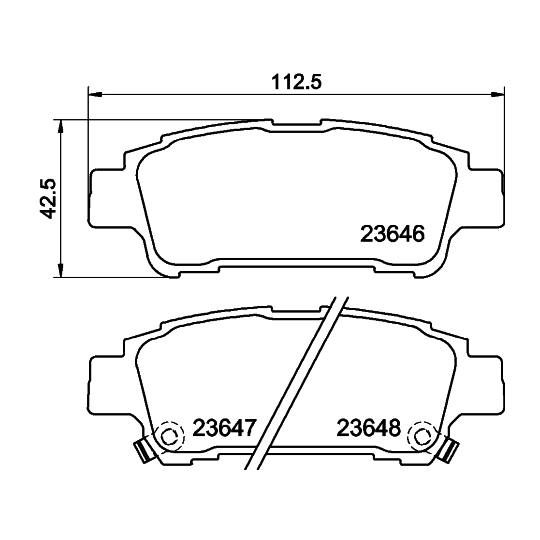 MDB2115 - Brake Pad Set, disc brake 