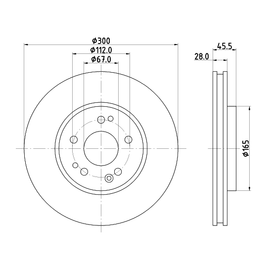 MDC765 - Brake Disc 