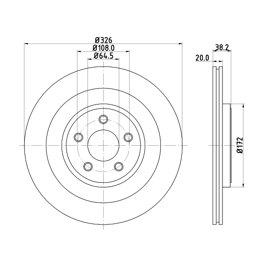 MDC1937 - Brake Disc 