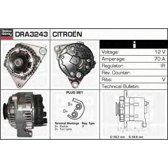 DRA3243 - Laturi 