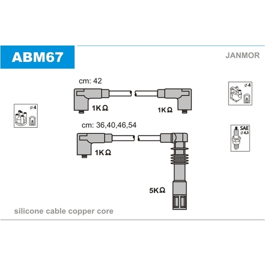 ABM67 - Ignition Cable Kit 