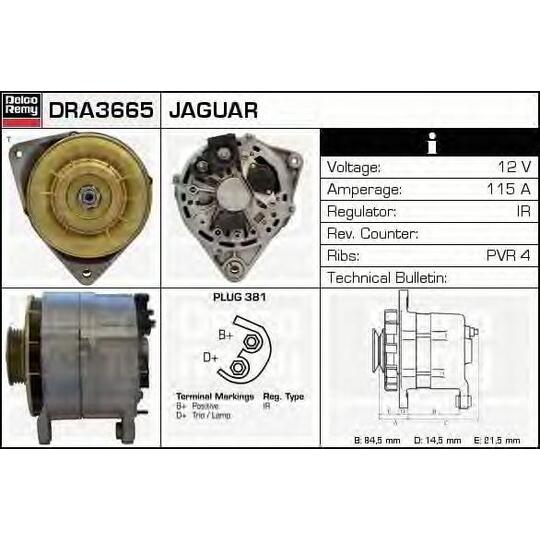 DRA3665 - Alternator 