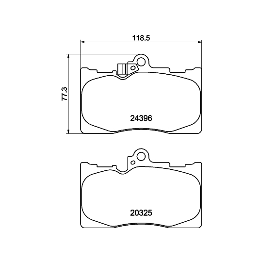 MDB2727 - Brake Pad Set, disc brake 