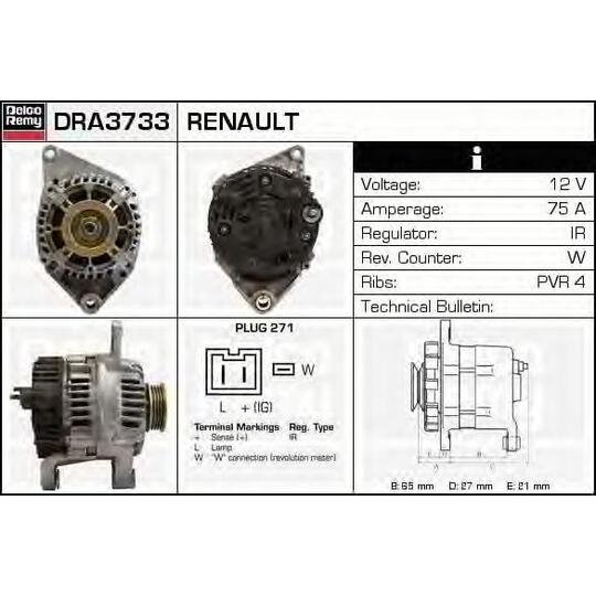 DRA3733 - Generaator 