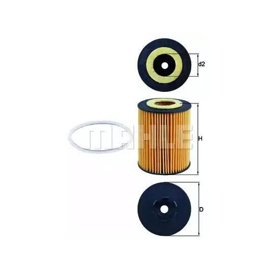 OX 173/1D - Oil filter 