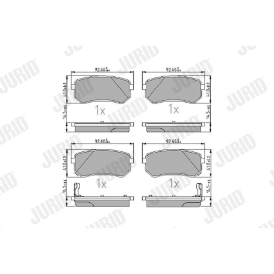 572527J - Brake Pad Set, disc brake 