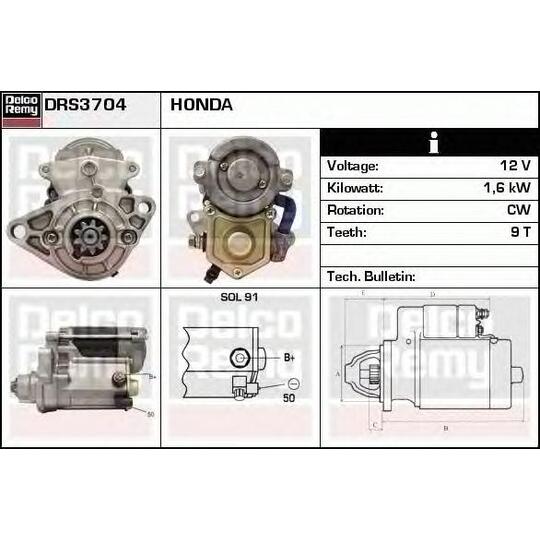 DRS3704 - Käynnistinmoottori 