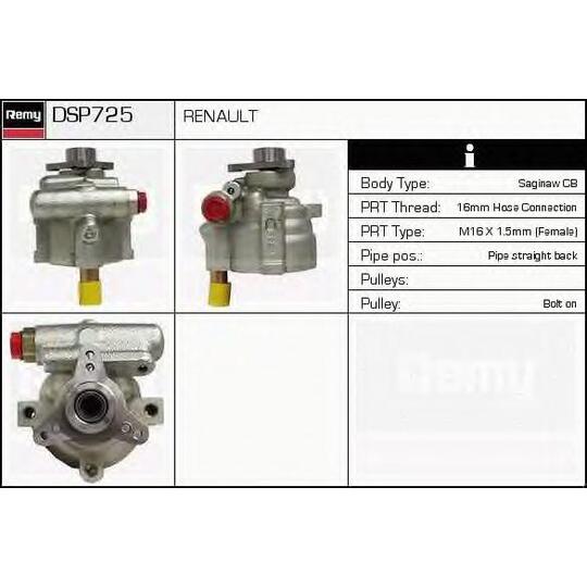 DSP725 - Hydraulic Pump, steering system 