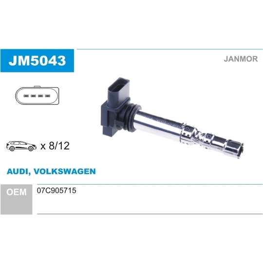 JM5043 - Ignition coil 