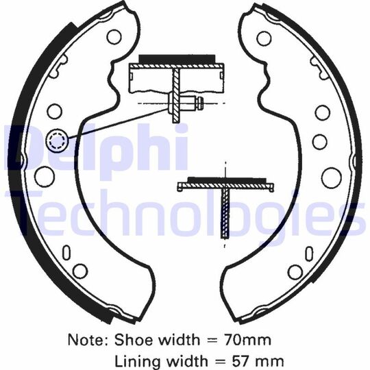 LS1419 - Brake Shoe Kit 
