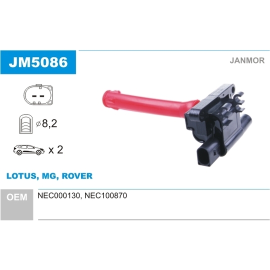 JM5086 - Ignition coil 